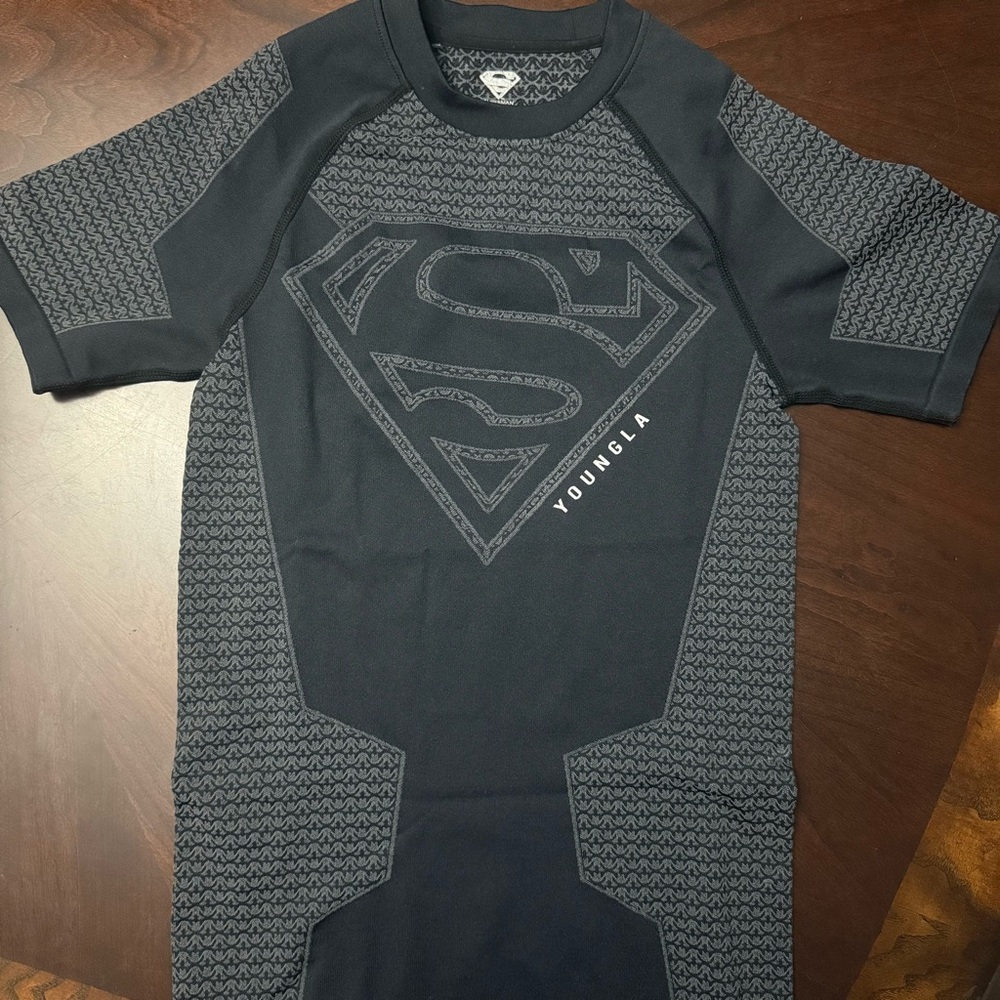 YoungLA Superman Compression Black Shirt